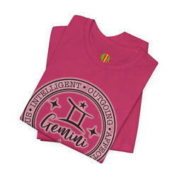 Gemini Zodiac Tee: Stylish Astrology Shirt for Astronomy Lovers, Birthday Gift, Unisex Tee, Horoscope Apparel, Casual Wear