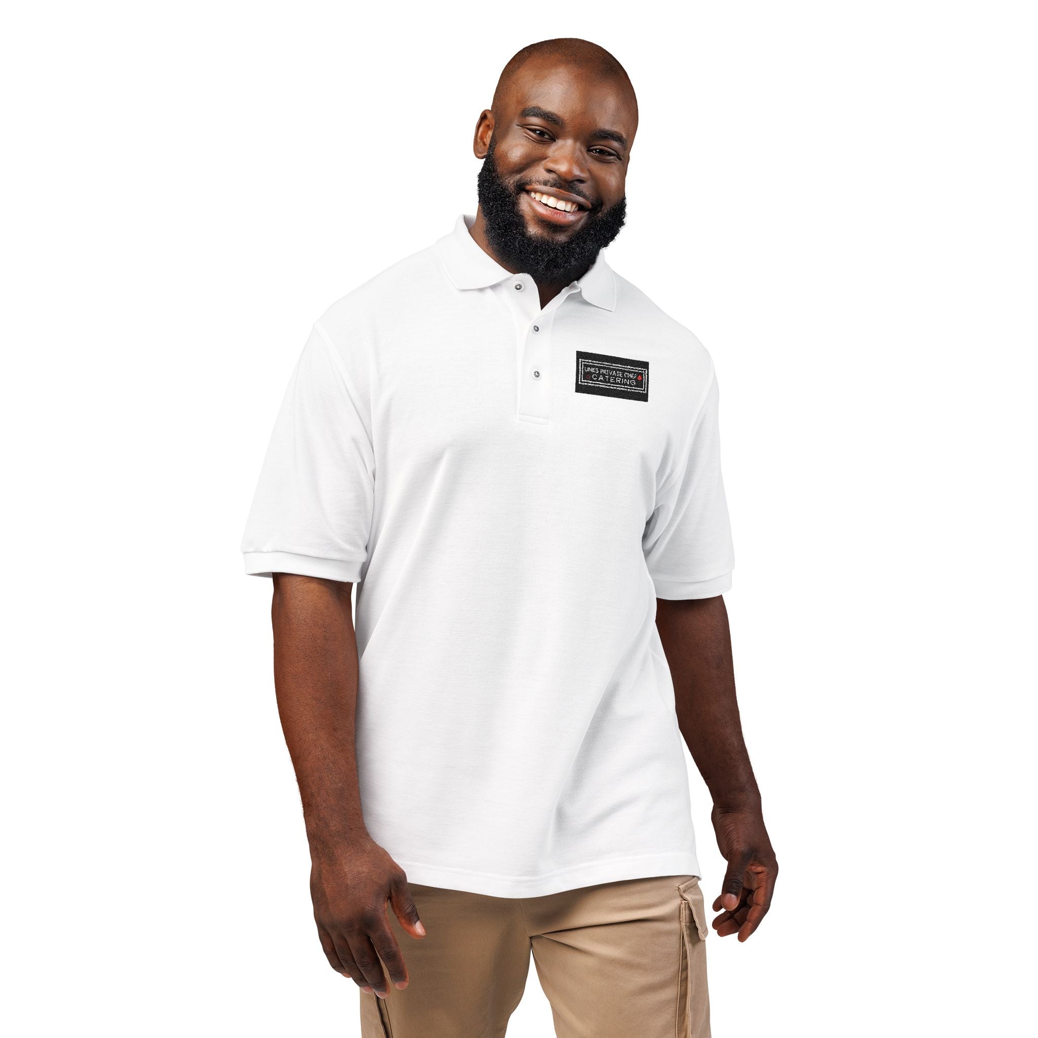 UNKS Catering Customized Stylish Unisex Embroidered Polo Shirt, Casual Wear, Gift for Him/Her, Perfect for Work/Leisure, Summer Essential