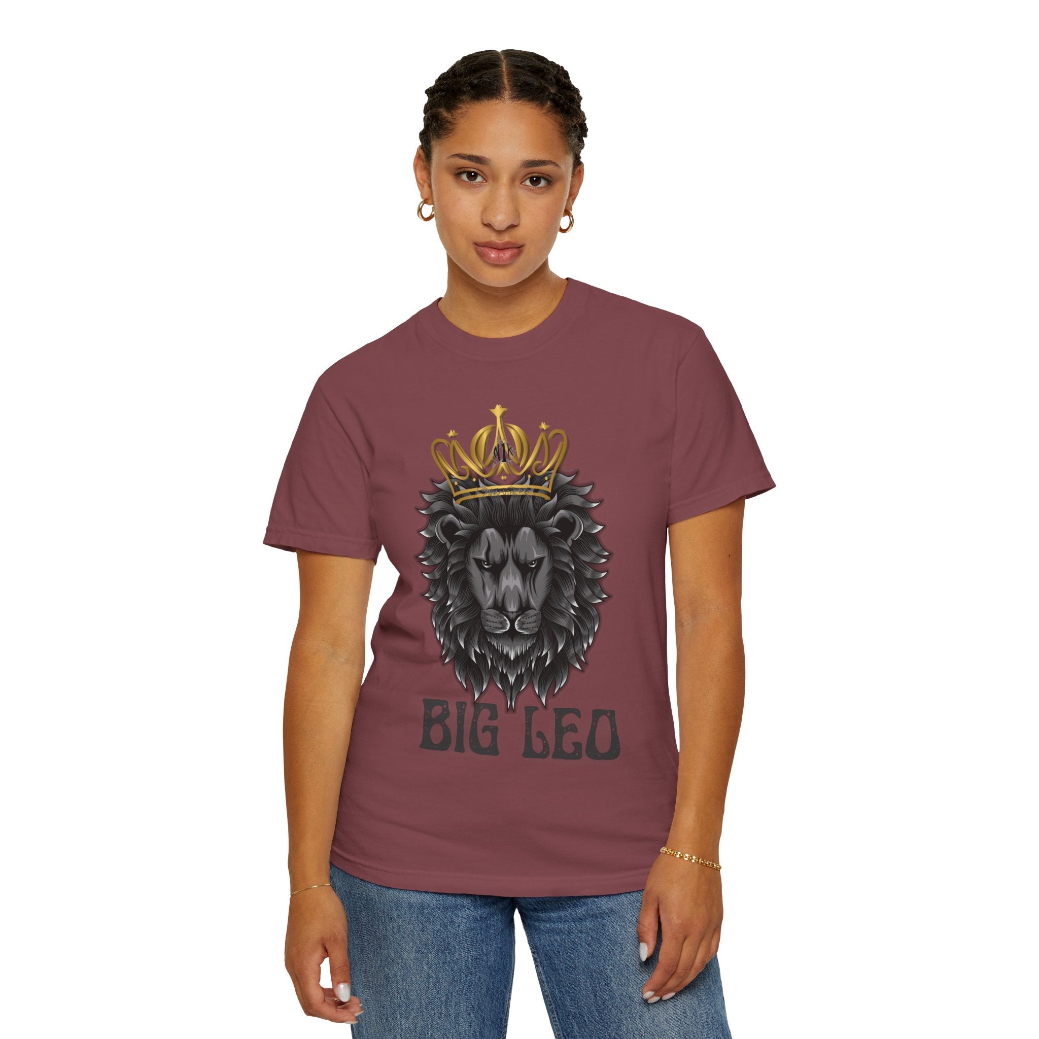 Big Leo Lion Graphic T-Shirt, Unisex Tee, Animal Lover Gift, Birthday Shirt, Astrology Apparel, Comfortable Everyday Wear