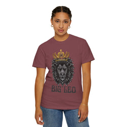 Big Leo Lion Graphic T-Shirt, Unisex Tee, Animal Lover Gift, Birthday Shirt, Astrology Apparel, Comfortable Everyday Wear