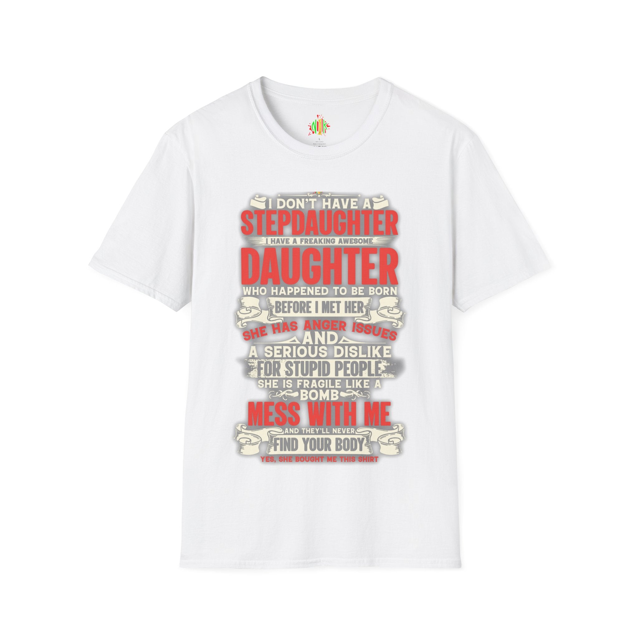 The love of a stepdaughter from a Stepfather Short Sleeve Tee