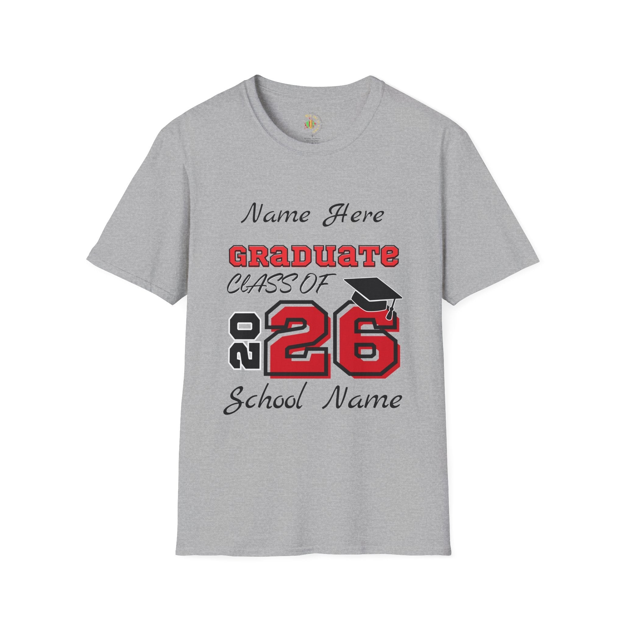 2026 Graduation Personalized T-Shirt — Custom Grad Tee