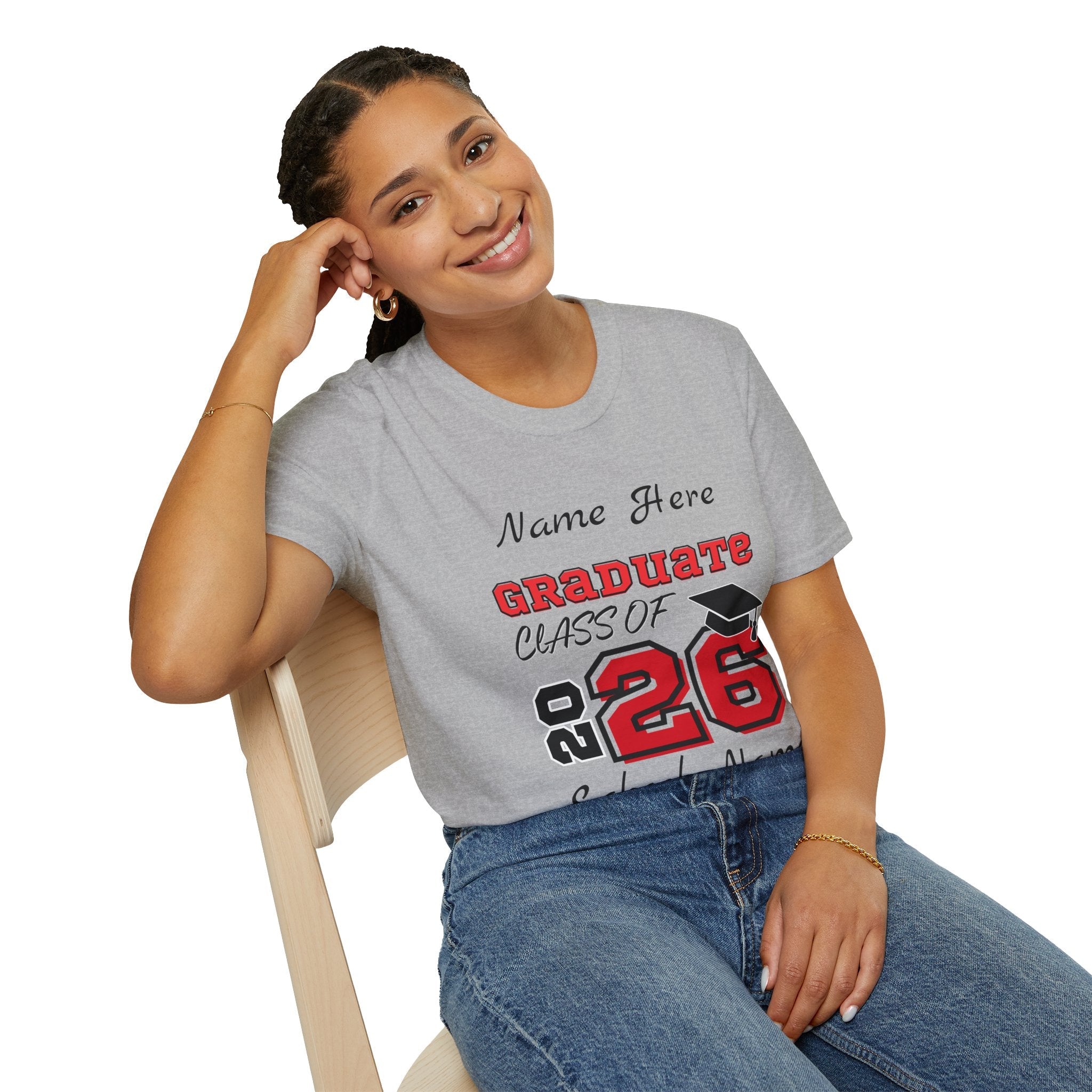 2026 Graduation Personalized T-Shirt — Custom Grad Tee