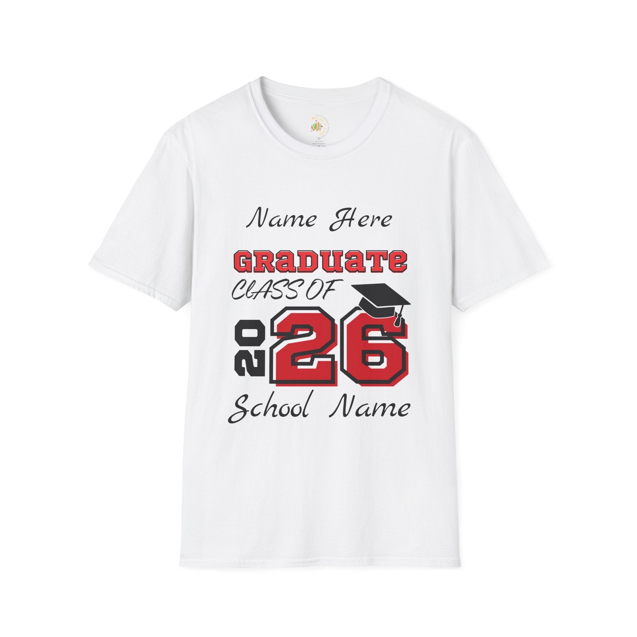 2026 Graduation Personalized T-Shirt — Custom Grad Tee