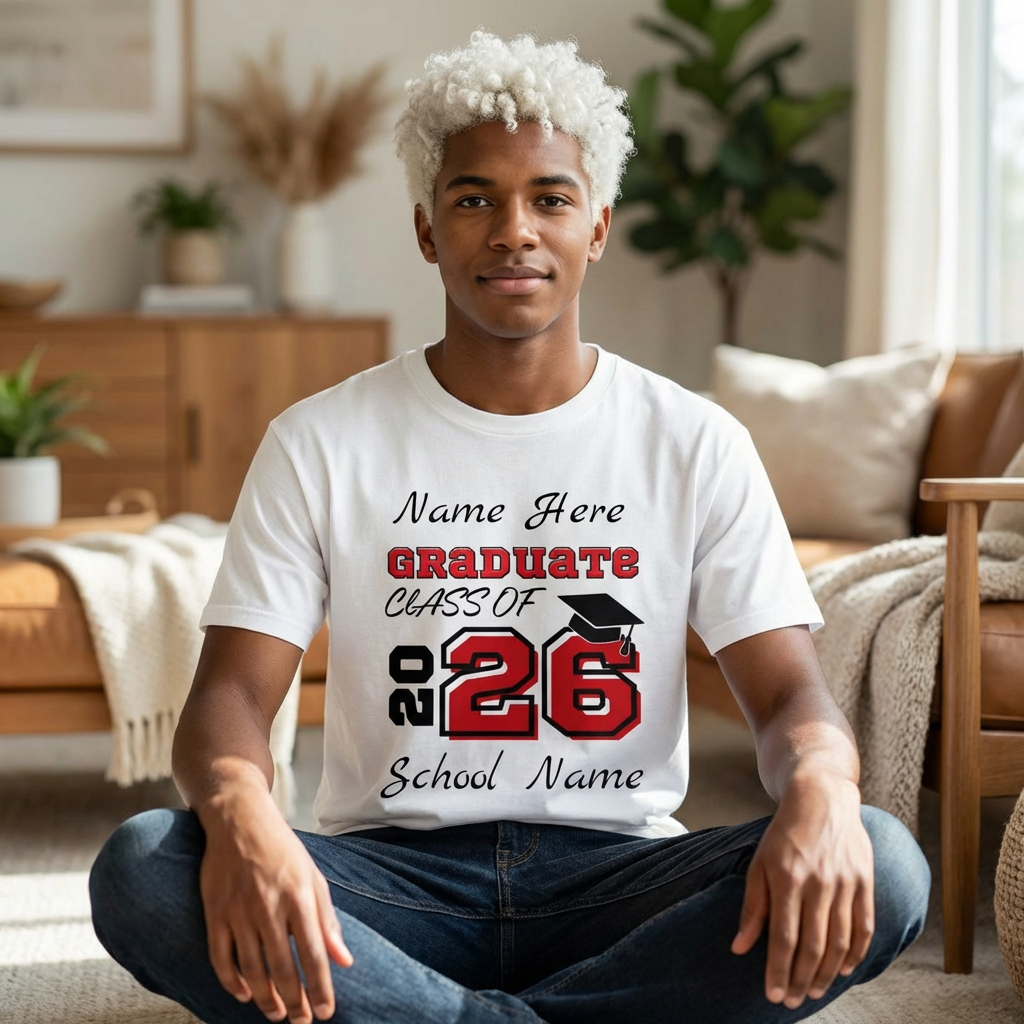 2026 Graduation Personalized T-Shirt — Custom Grad Tee