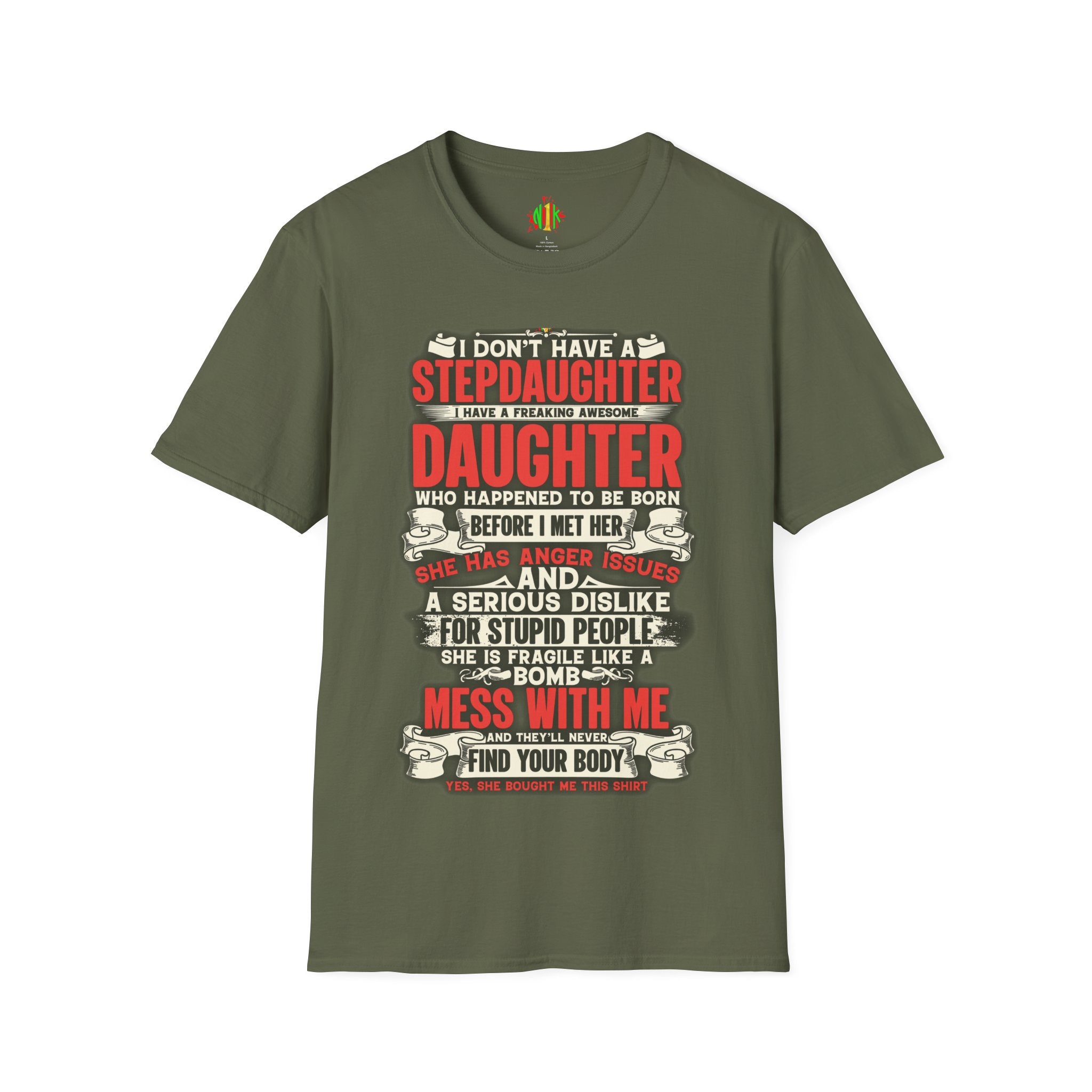The love of a stepdaughter from a Stepfather Short Sleeve Tee