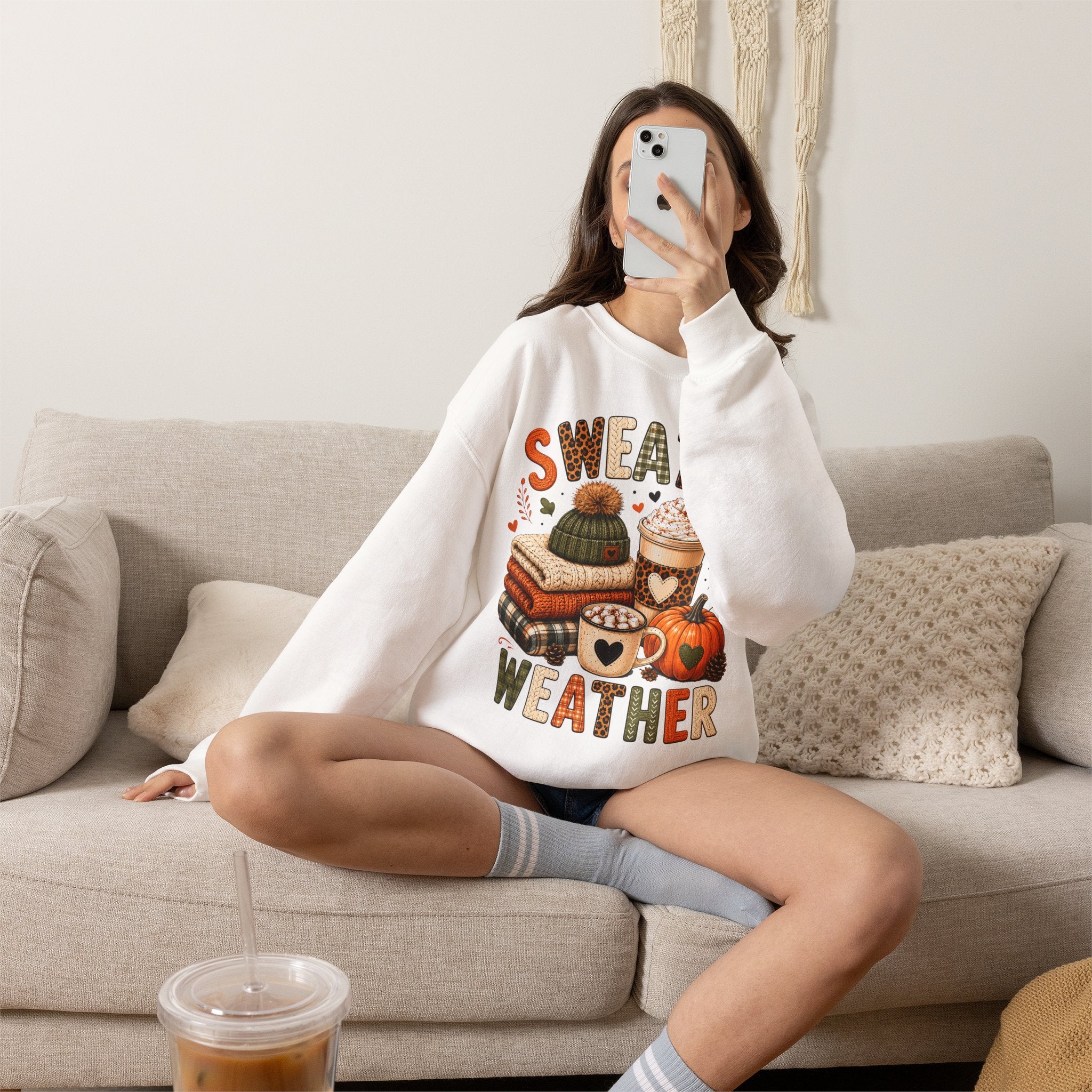 Sweater Weather Autumn Crewneck Sweatshirt