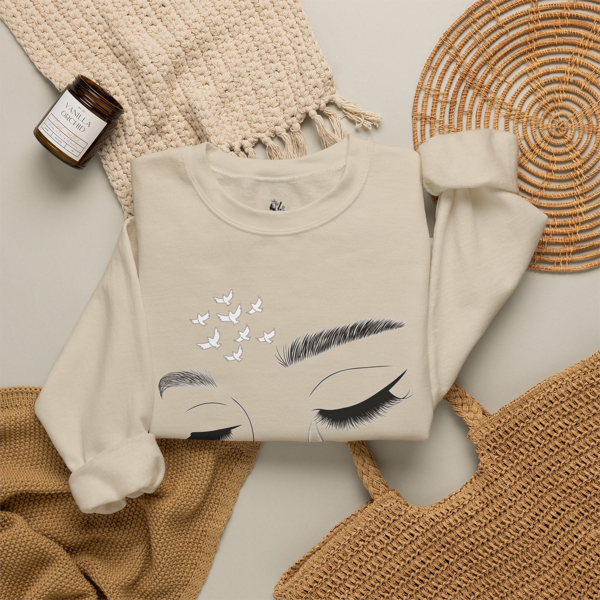 Tearful Eyes Crewneck Sweatshirt — Remember To Remember To Never Forget'