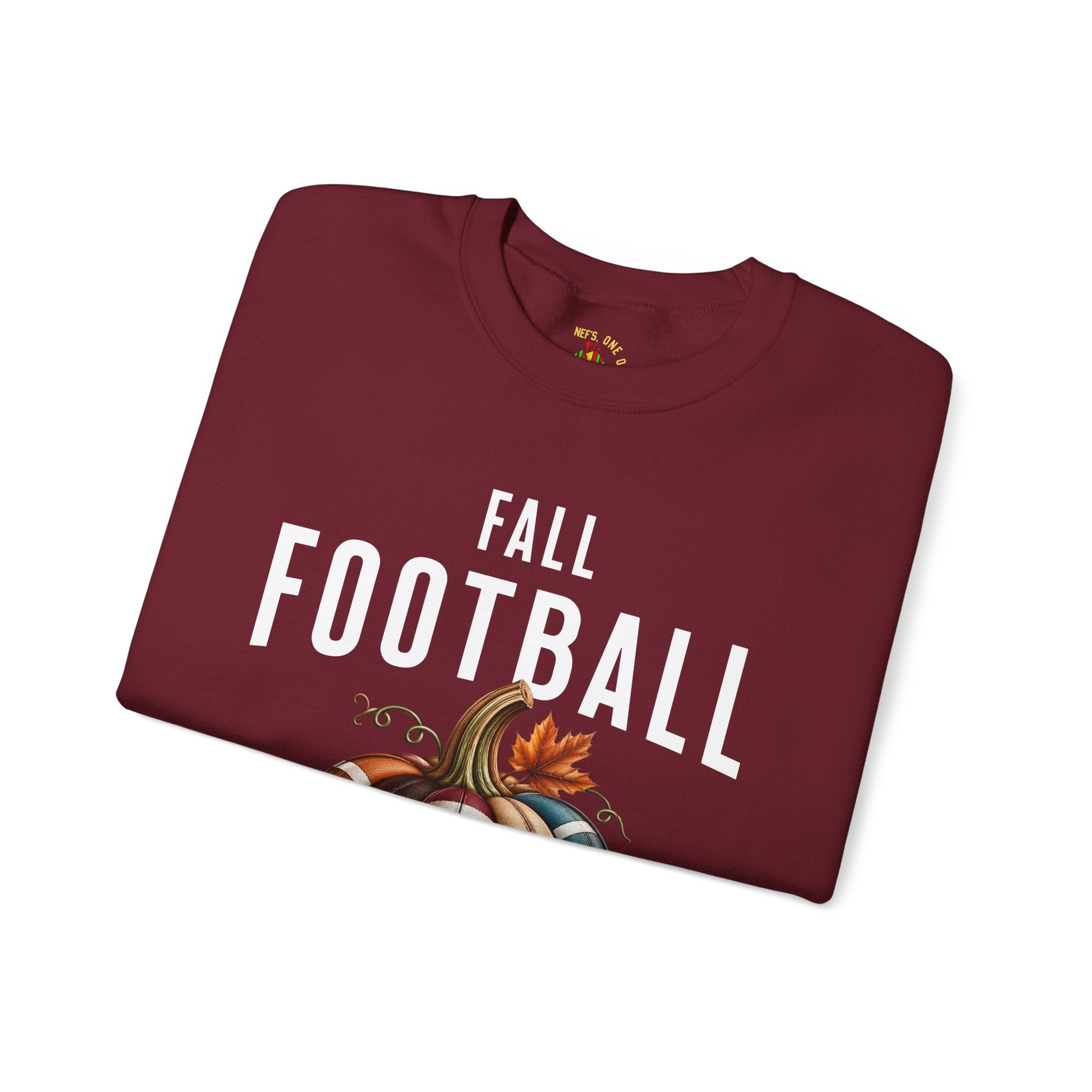 Fall Football Pumpkin Season Crewneck Sweatshirt