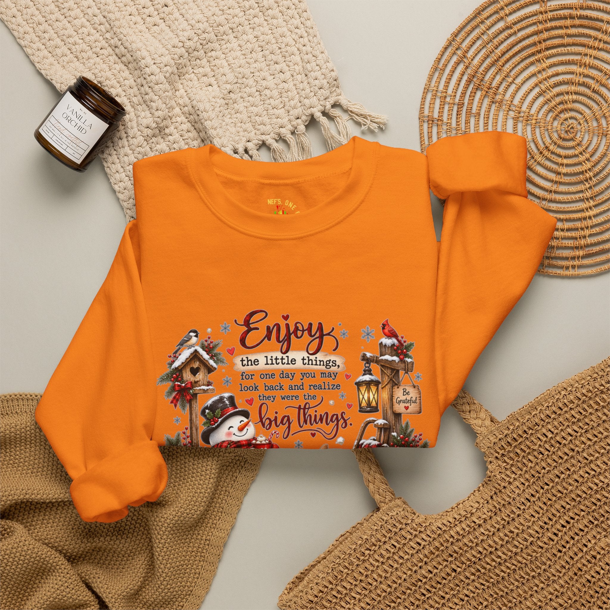 Enjoy the Little Things Christmas Crewneck Sweatshirt