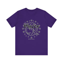 The Pisces Zodiac Unisex Casual Classic Jersey Short Sleeve Tee