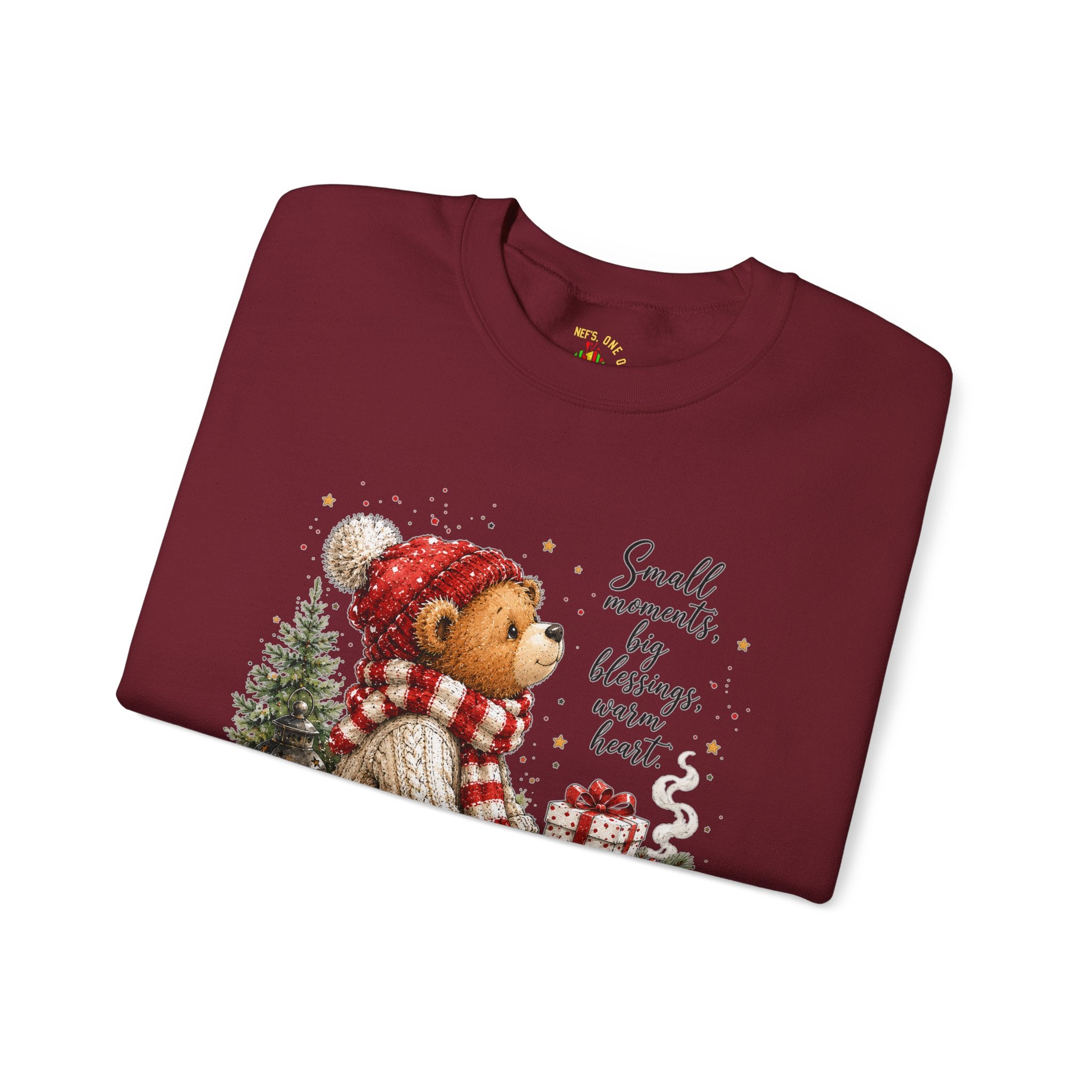 Christmas Bear Crewneck Sweatshirt – Cozy Holiday Teddy Bear Design