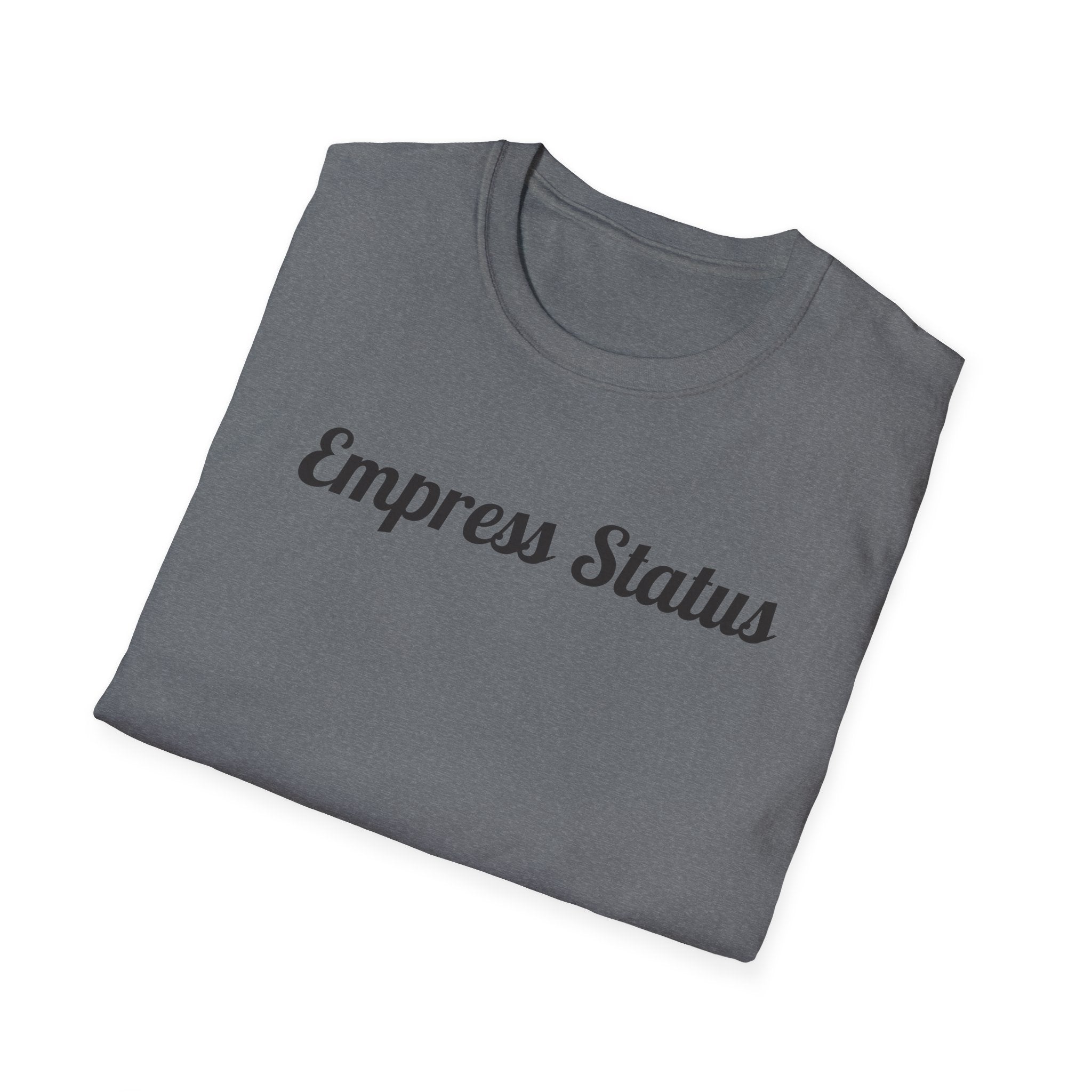 Black Glitter Empress Status Unisex Softstyle T-Shirt