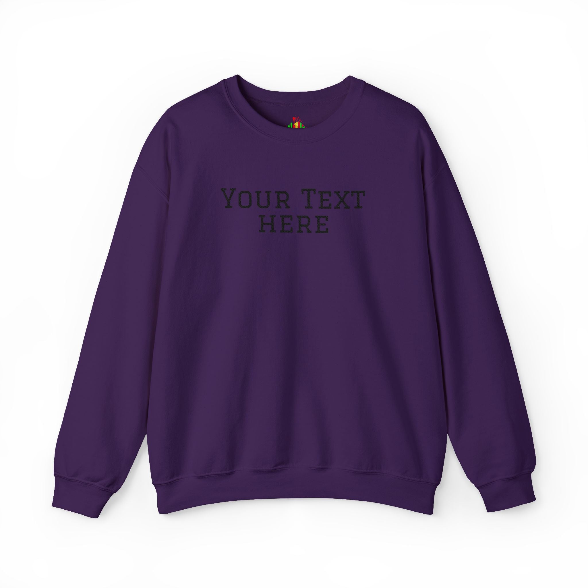 Custom Embroidered Text Crewneck Sweatshirt