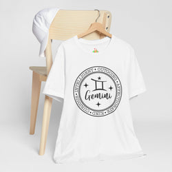 Gemini Zodiac Tee: Stylish Astrology Shirt for Astronomy Lovers, Birthday Gift, Unisex Tee, Horoscope Apparel, Casual Wear