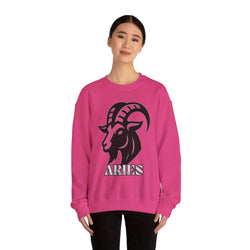 Aries Zodiac Unisex Casual Crewneck Sweatshirt