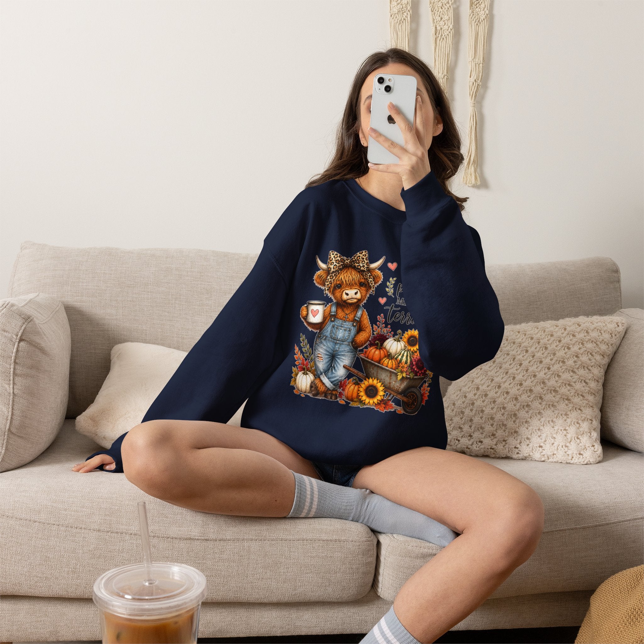 God’s Plan, Mine Was Terrible Bear Fall Crewneck Sweatshirt
