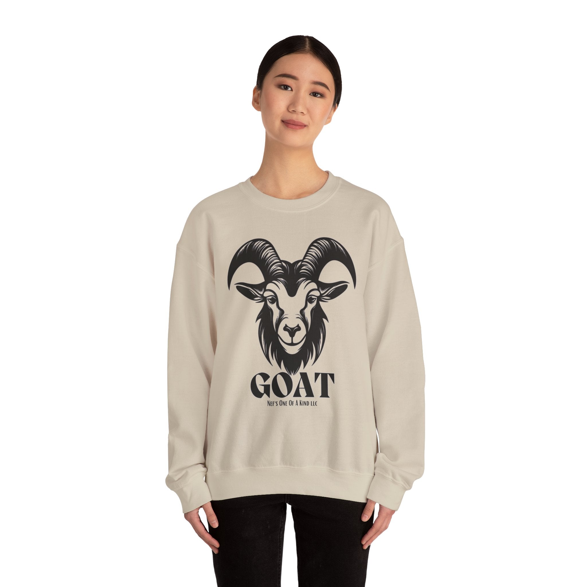 Goat Unisex Casual Crewneck Sweatshirt