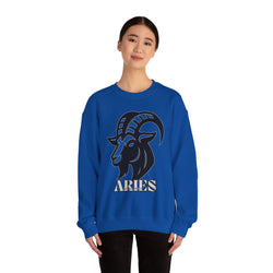 Aries Zodiac Unisex Casual Crewneck Sweatshirt