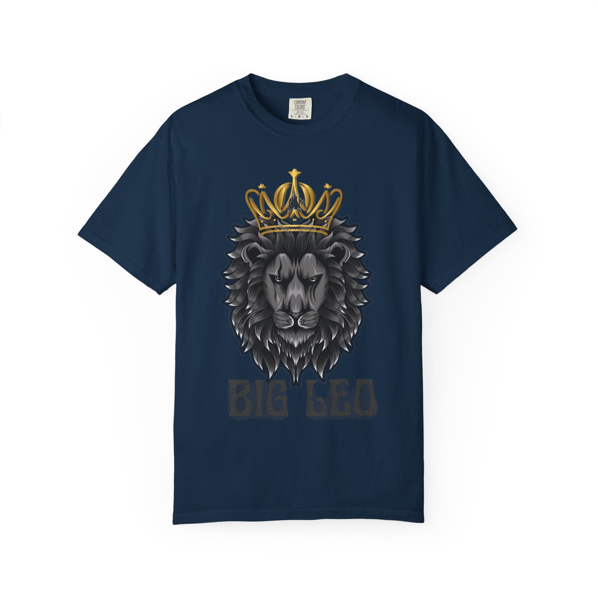Big Leo Lion Graphic T-Shirt, Unisex Tee, Animal Lover Gift, Birthday Shirt, Astrology Apparel, Comfortable Everyday Wear