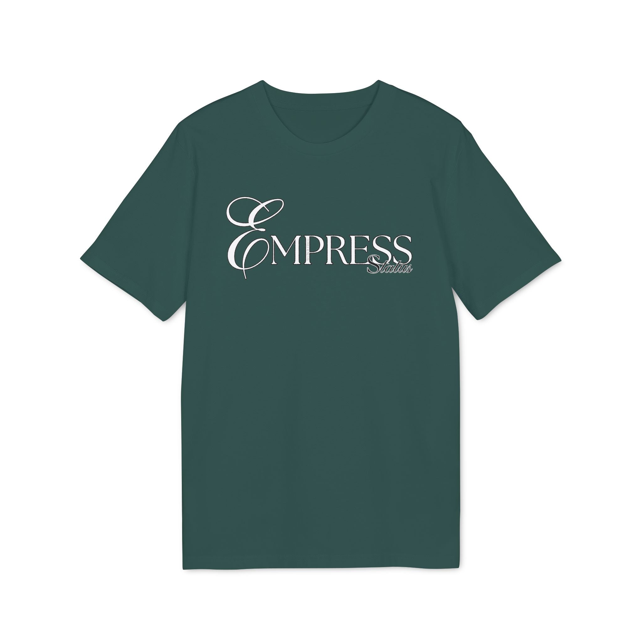 Empress Status Embroidered T-Shirt for Creators, Fashionable Graphic TT-ShirtEmpress Status Embroidered T-Shirt