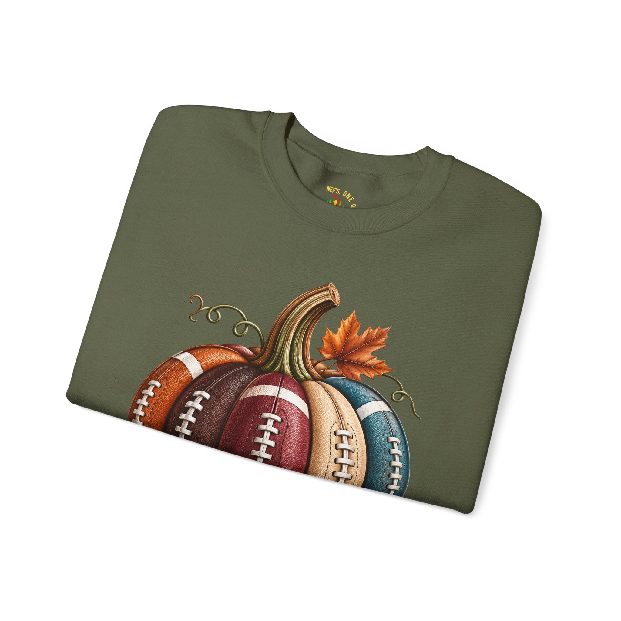 Fall Football Pumpkin Crewneck Sweatshirt