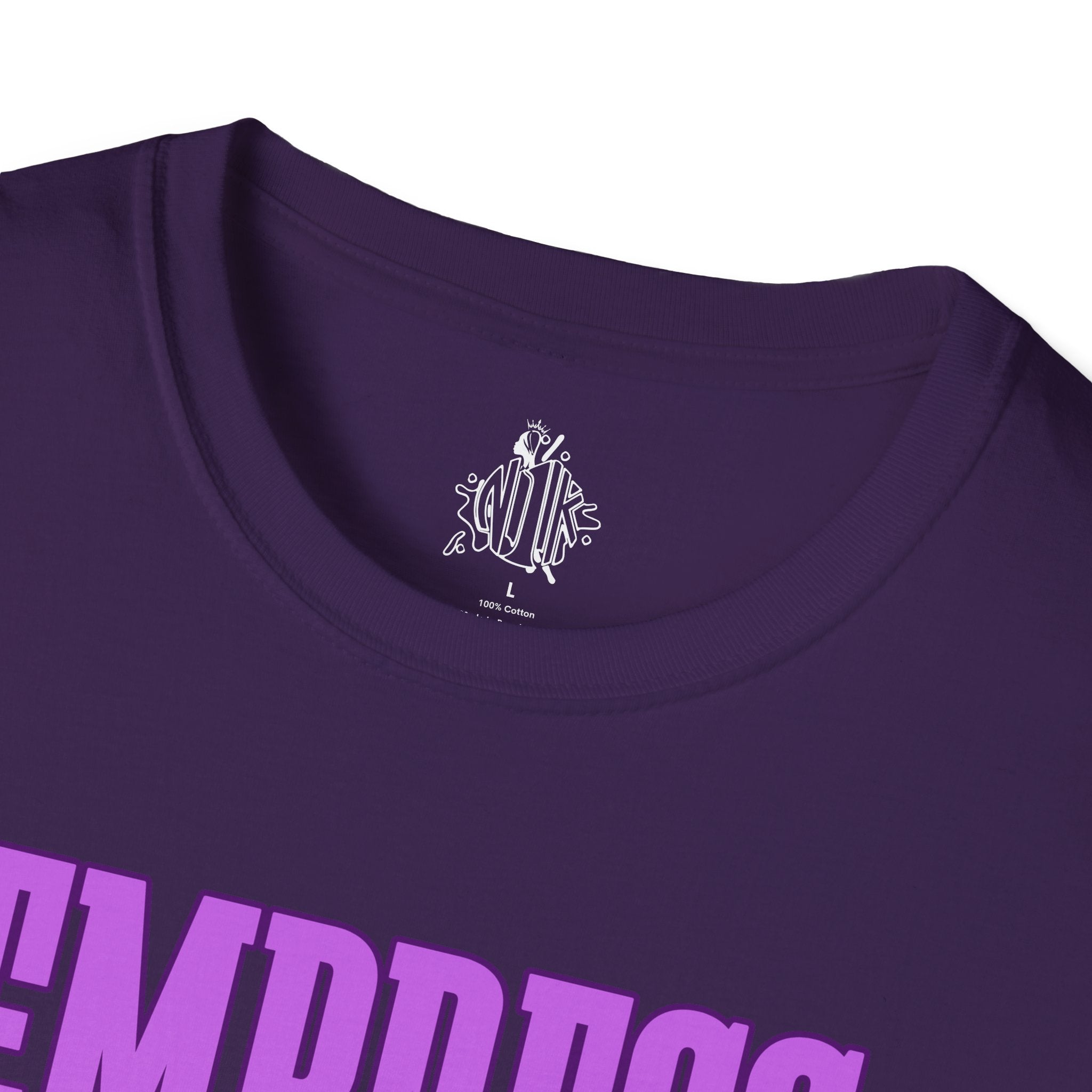 Bold Purple Print Empress Status T-shirt