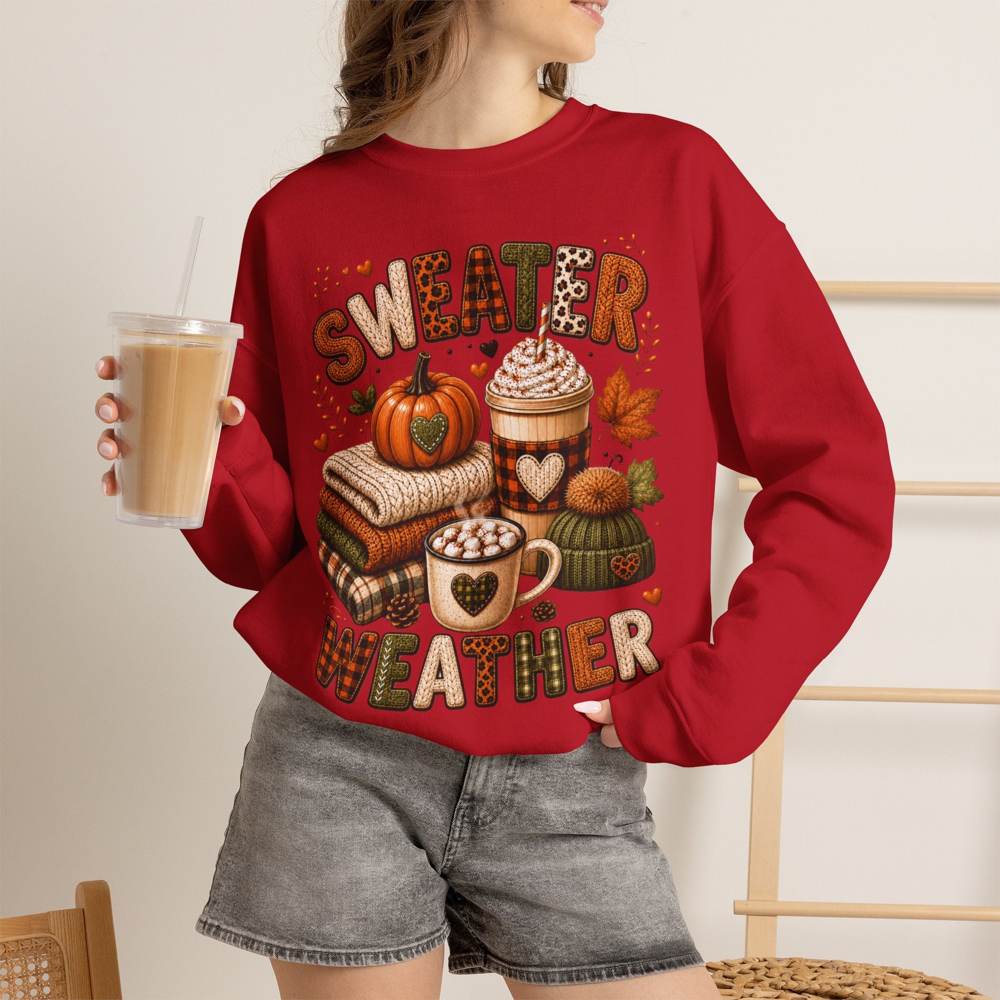 Sweater Weather Autumn Crewneck Sweatshirt