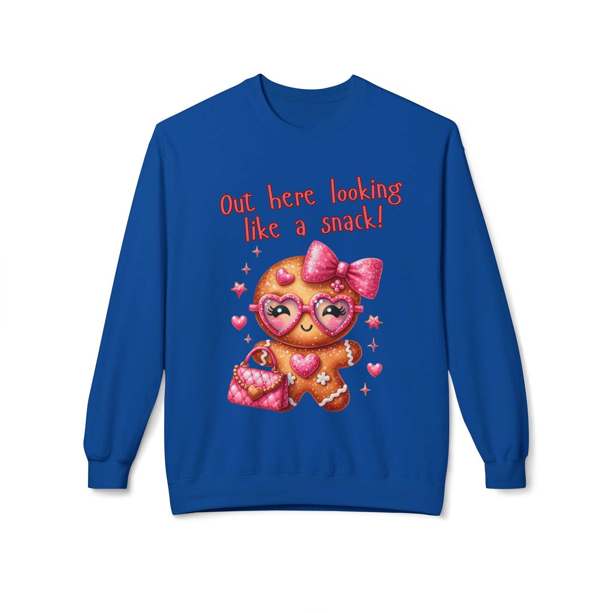 Gingerbread 'Out Here Looking Like a Snack' SweatshirtSweatshirtGingerbread sweatshirt