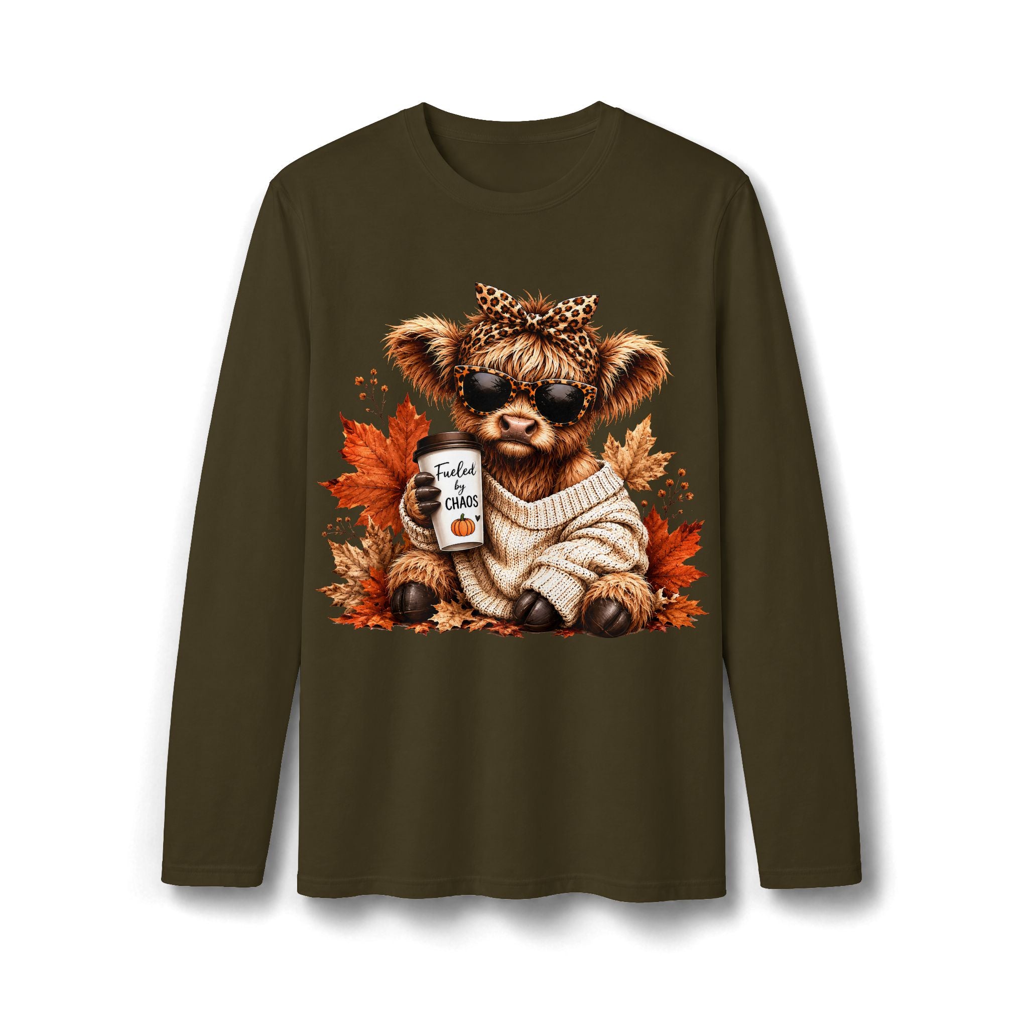 Cozy Christmas Bear and Reindeer Long Sleeve T-Shirt
