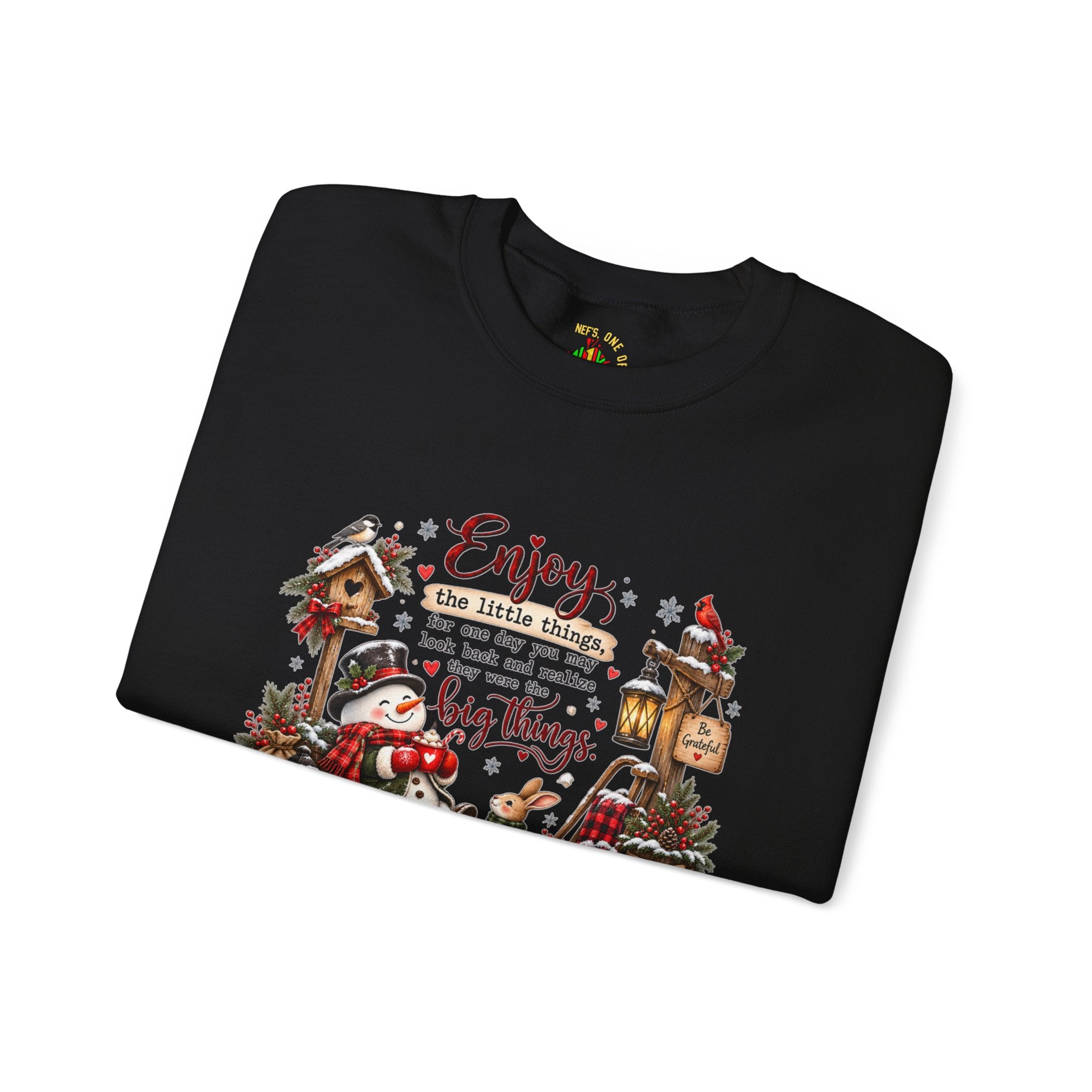 Enjoy the Little Things Christmas Crewneck Sweatshirt
