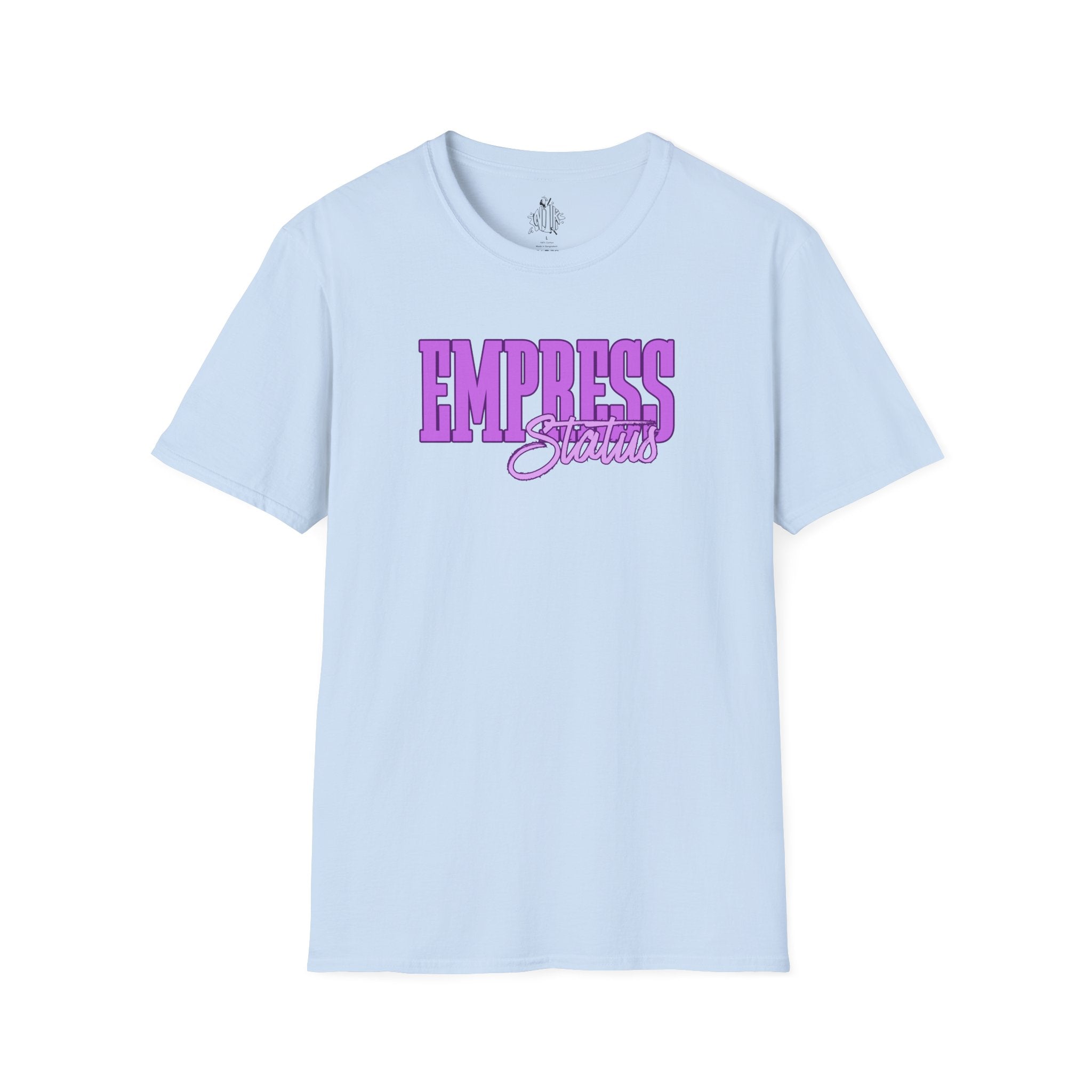 Bold Purple Print Empress Status T-shirt