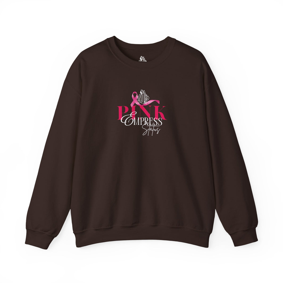 N1K Pink Empress Status Cancer Awareness Crewneck Sweatshirt - Pink Ribbon "PINK" Design