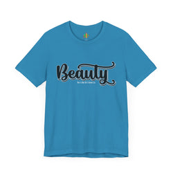Beauty with the Beast Valentine Casual, Soft Unisex Jersey Short Sleeve Tee