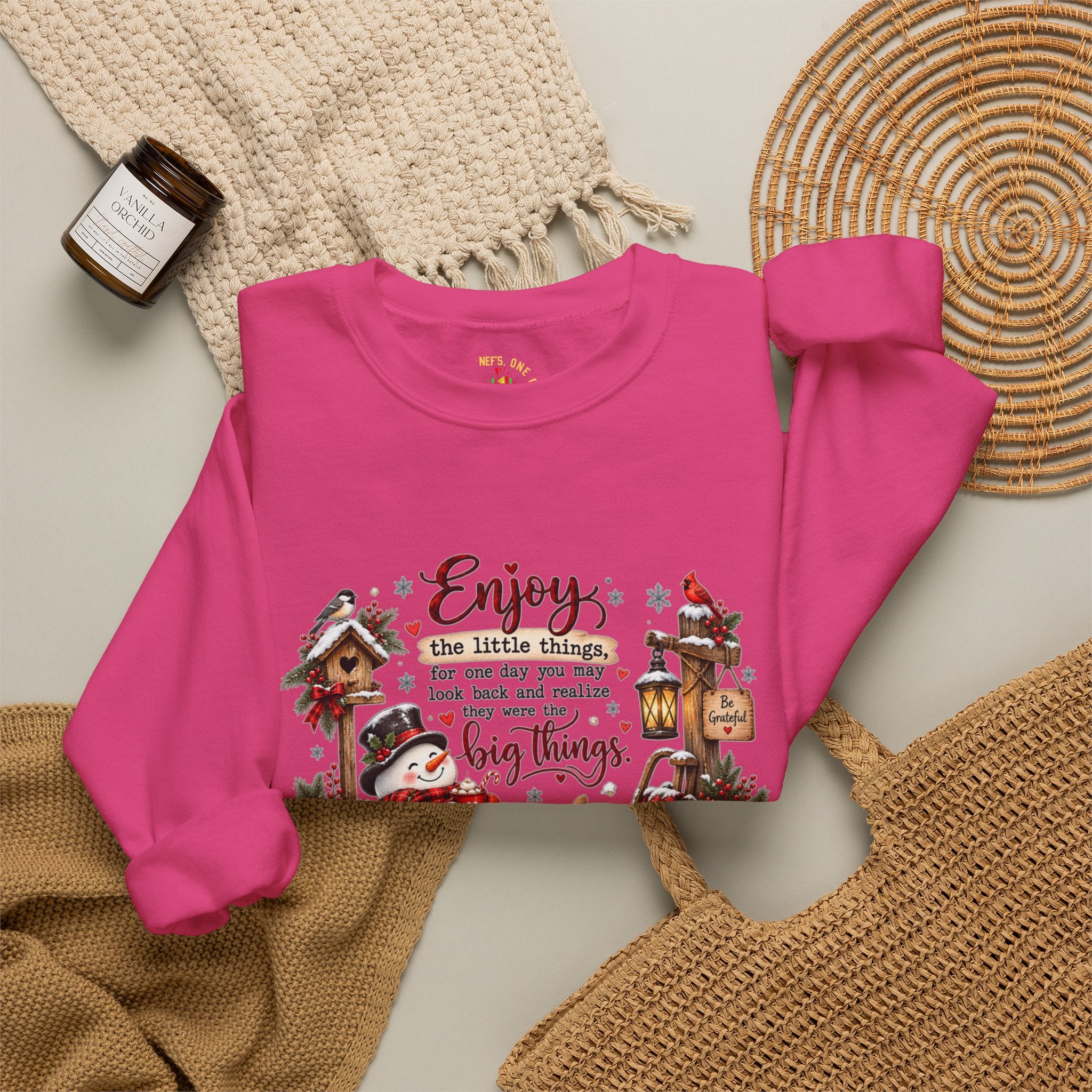 Enjoy the Little Things Christmas Crewneck Sweatshirt