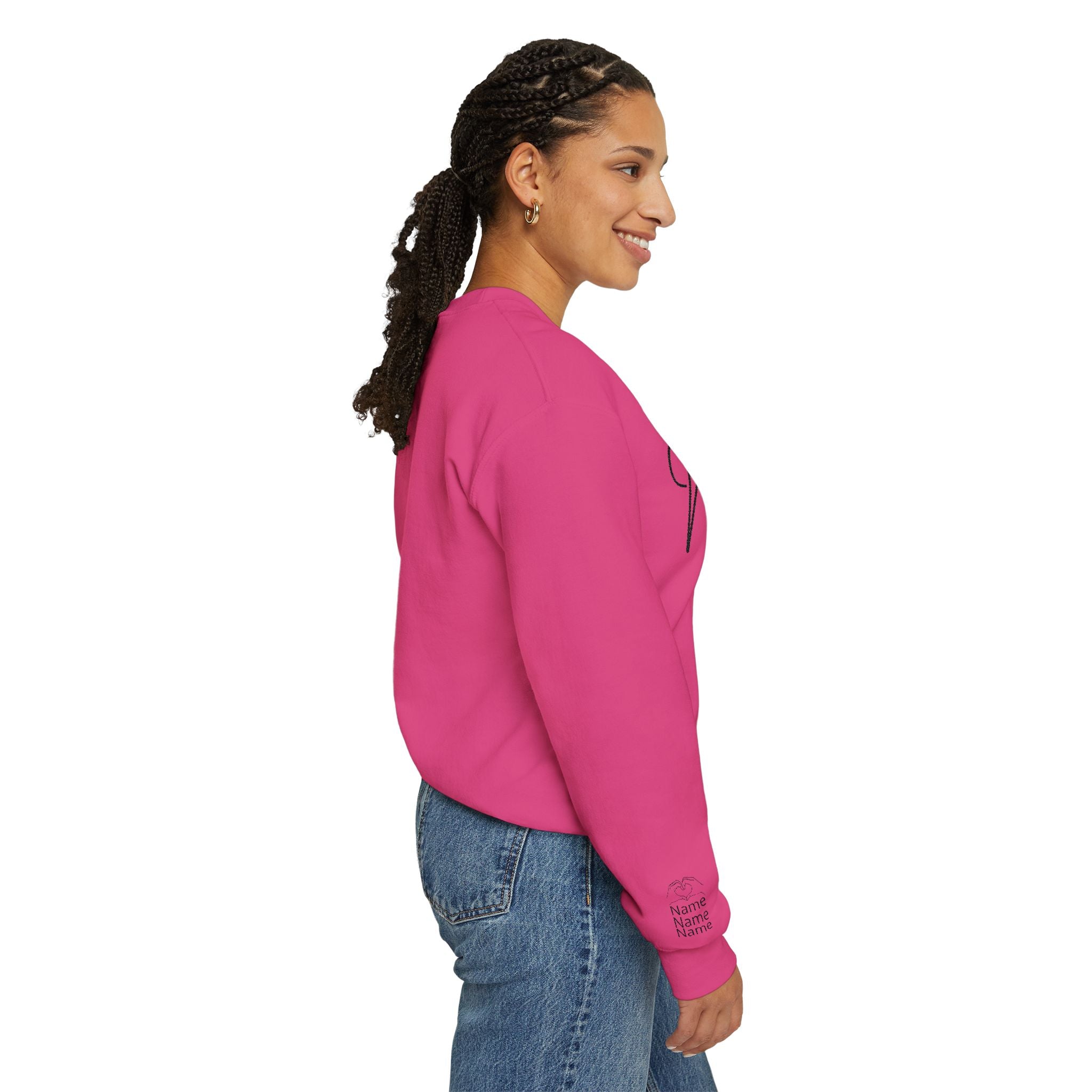 Mom Est. Year Embroidered Customizable Crewneck Sweatshirt