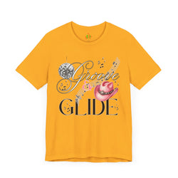 Groovy Glide Unisex Jersey Tee - Fun Retro Music Vibes