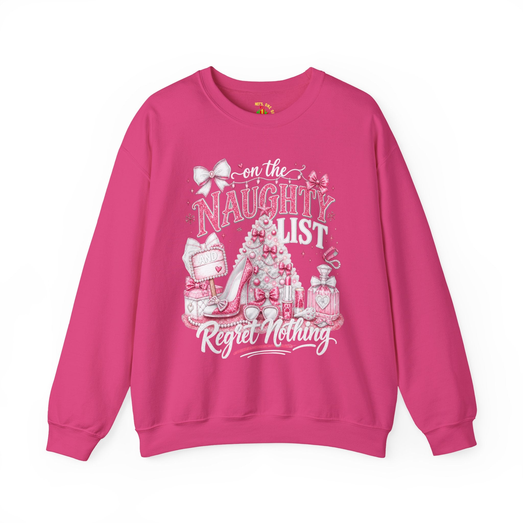 On the Naughty List Christmas Crewneck Sweatshirt