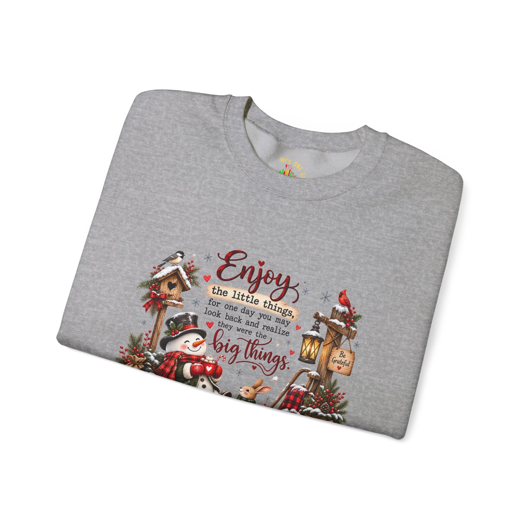 Enjoy the Little Things Christmas Crewneck Sweatshirt