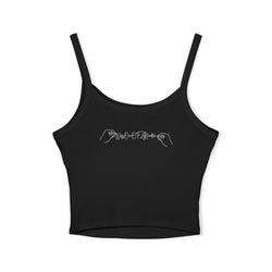Women's Spaghetti Strap Tank Top with Leo Design, Summer Vacation Top, Zodiac Sign Apparel, Casual Wear, Gift for Astrology Lovers