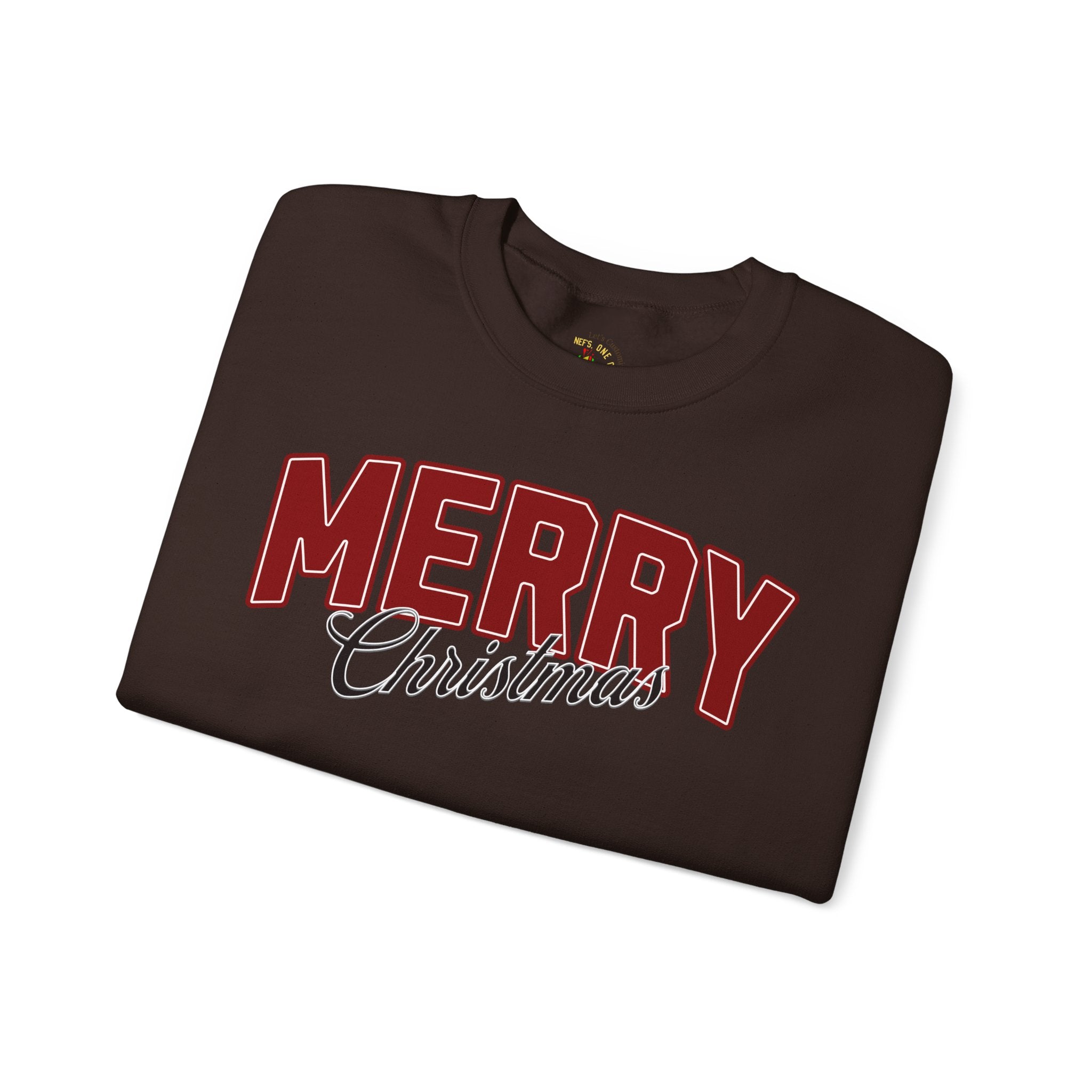 Merry Christmas Personalized Family Name Sweatshirt