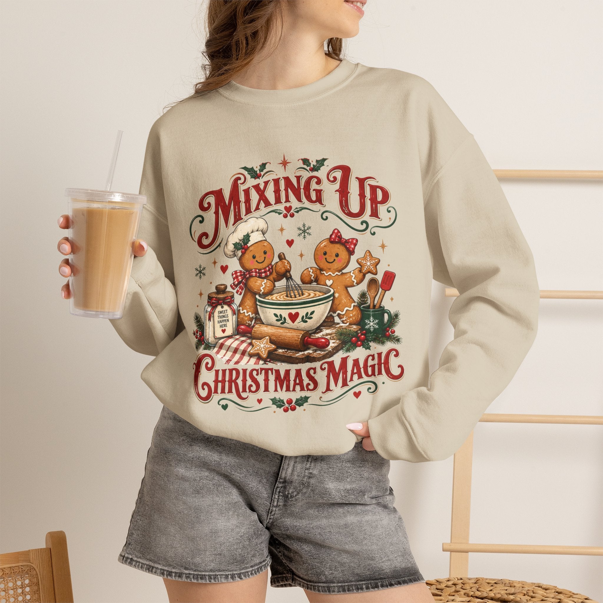 Mixing Up Ginger Bread Hot Chocolate Christmas