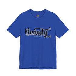 Beauty with the Beast Valentine Casual, Soft Unisex Jersey Short Sleeve Tee