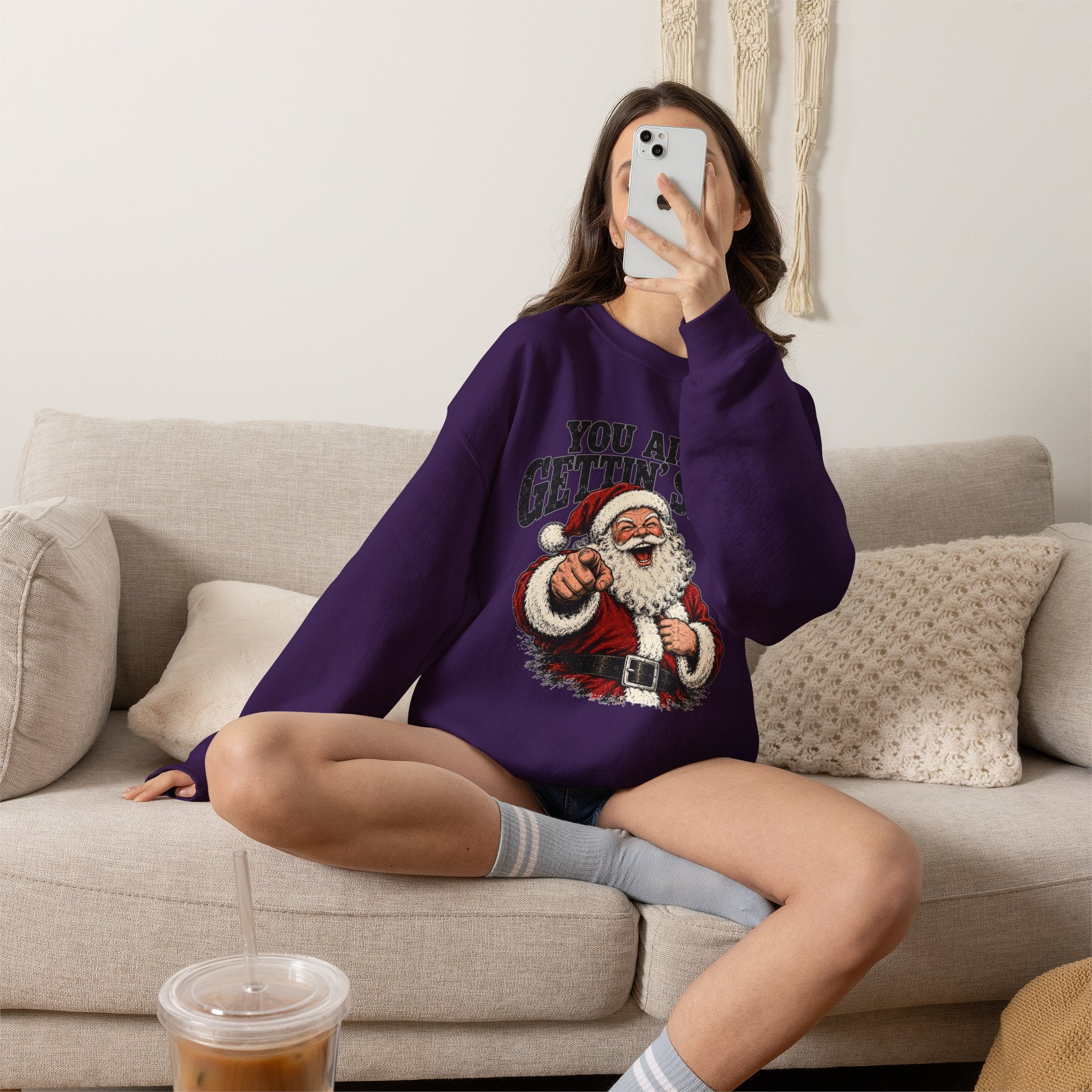 You Ain’t Gettin’ Sh*t Santa Christmas Sweatshirt