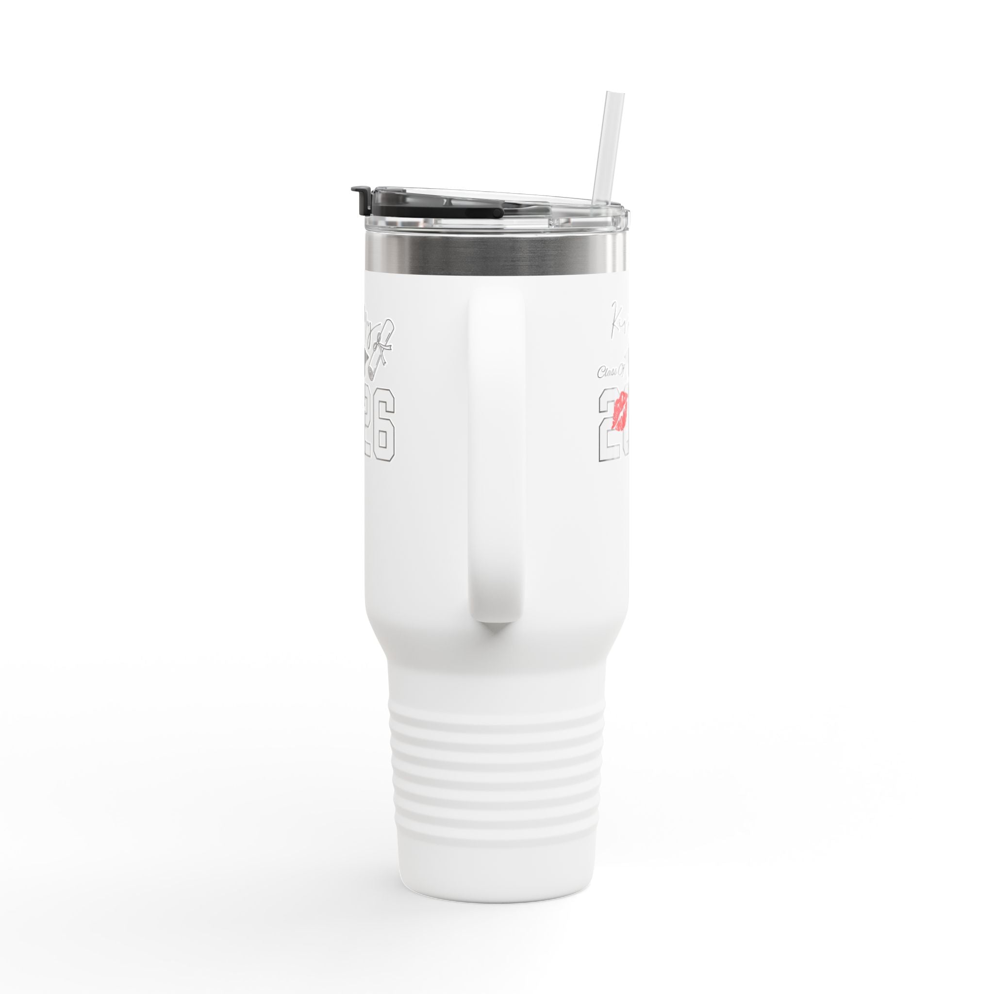 2026 Insulated Travel Mug, 40oz, Stylish Drinkware for On-the-Go, Ideal for Graduations, Hot & Cold Beverages, Outdoor Adventures