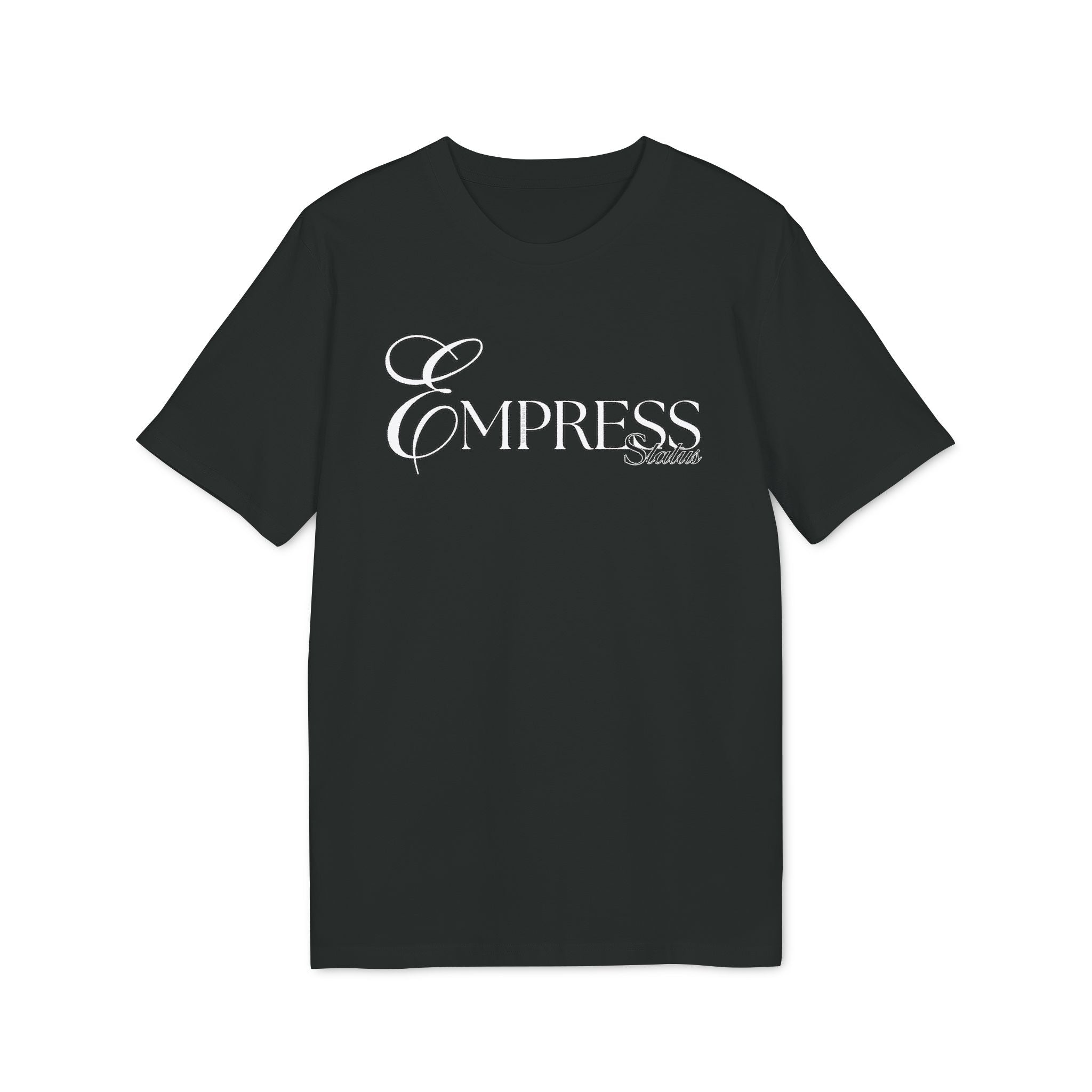 Empress Status Embroidered T-Shirt for Creators, Fashionable Graphic TT-ShirtEmpress Status Embroidered T-Shirt