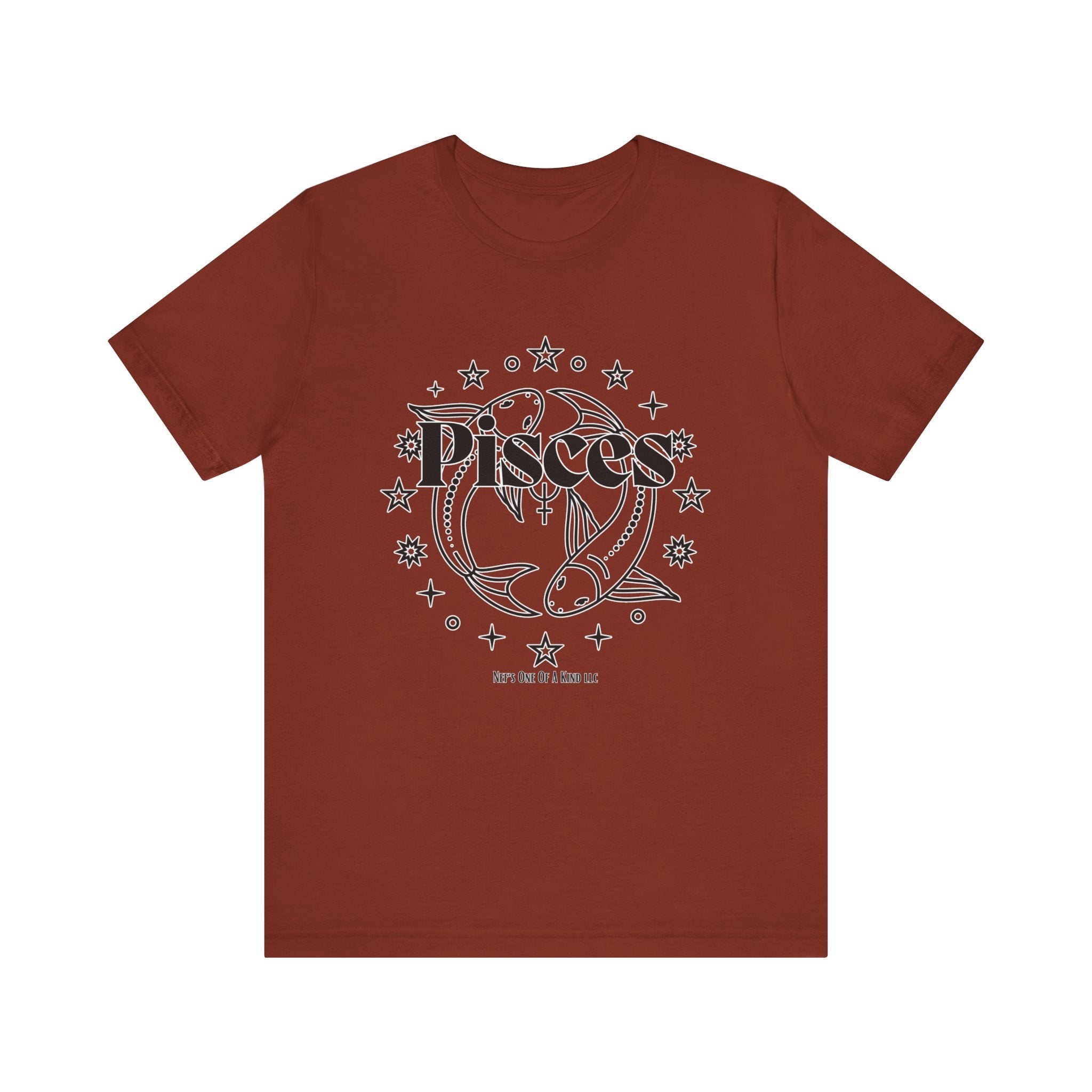 The Pisces Zodiac Unisex Casual Classic Jersey Short Sleeve Tee