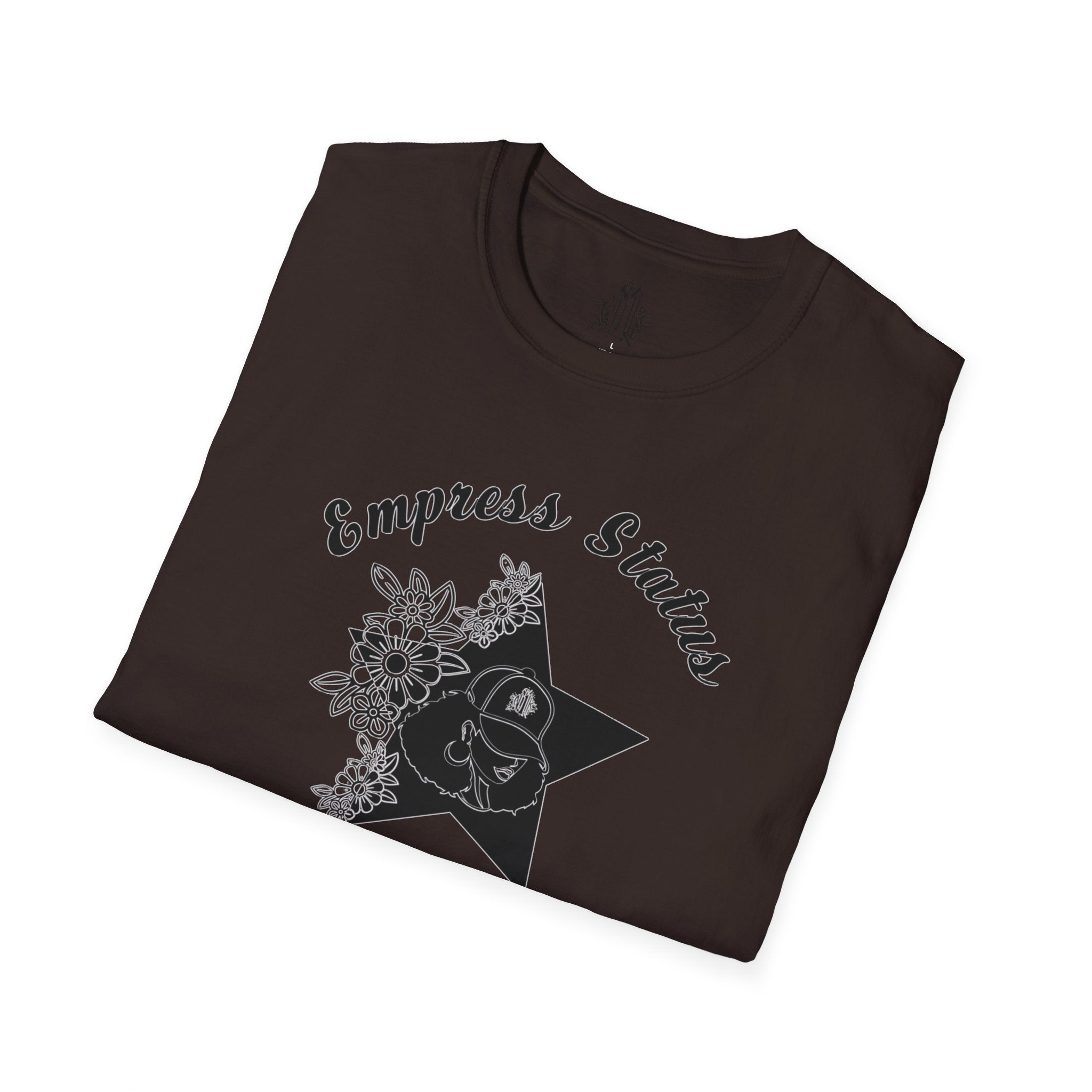 Empress Black Girl Floral Status T-shirt