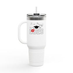 2026 Insulated Travel Mug, 40oz, Stylish Drinkware for On-the-Go, Ideal for Graduations, Hot & Cold Beverages, Outdoor Adventures