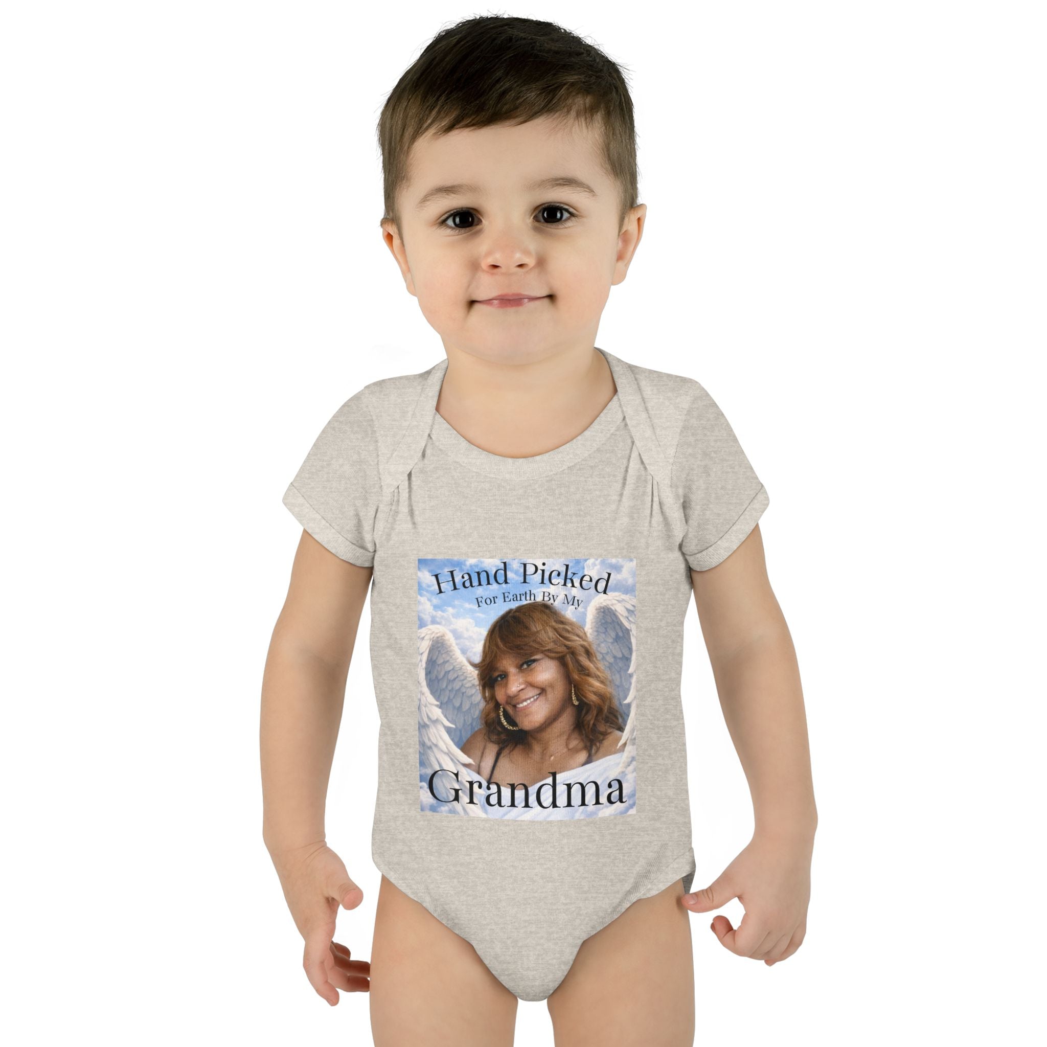 Body da neonato "Scelto per la Terra dalla mia nonna in Cielo" – Tutina commemorativa per neonato